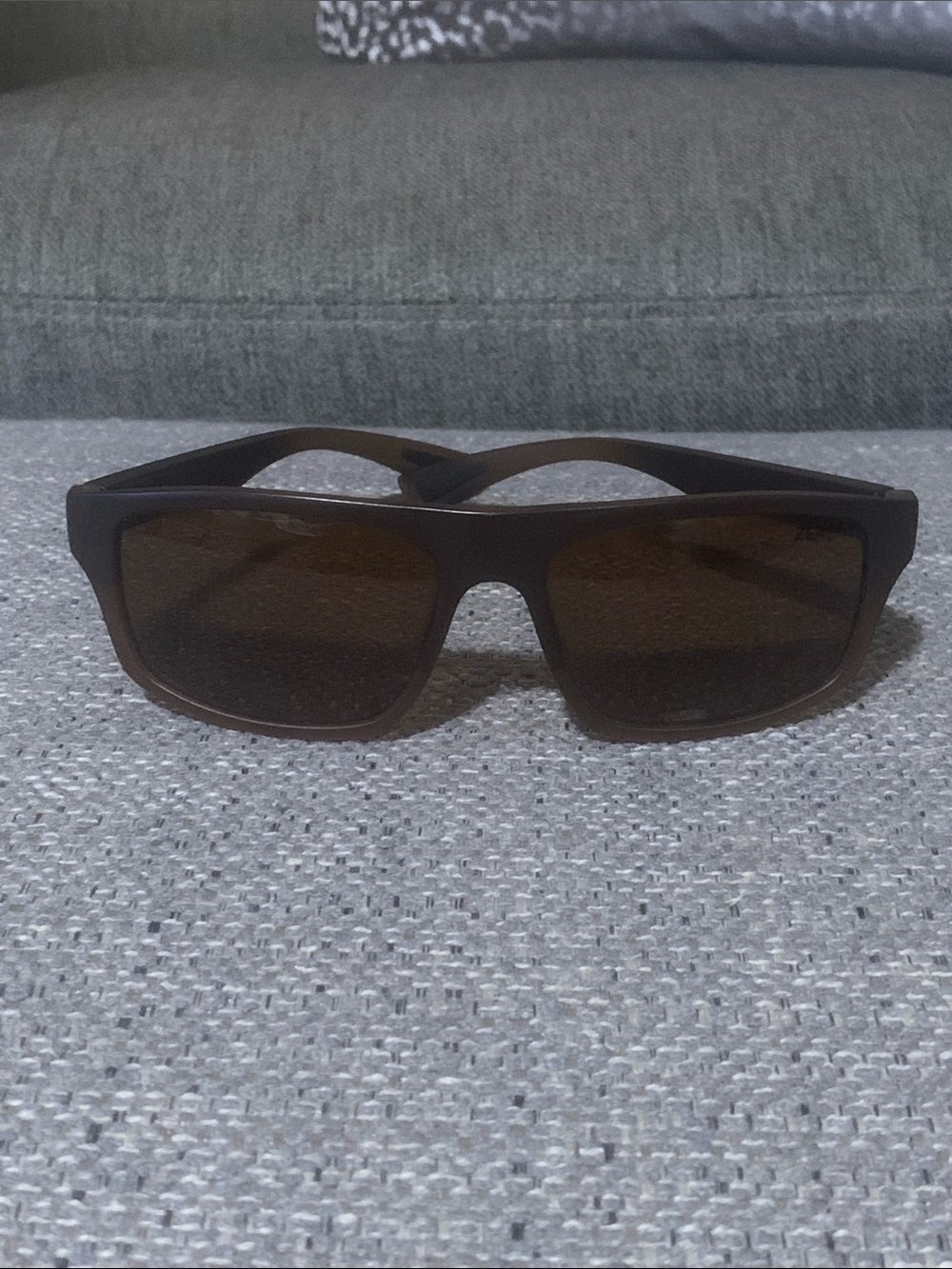 “Zeal” Men's Brown Polarized Rectangle Sunglasses
